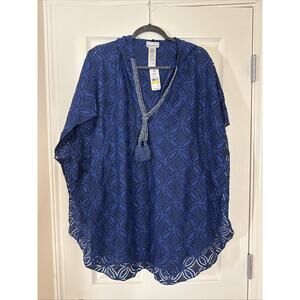 Tommy Bahama Women’s Embroidered Cover-up Dress Size M 10882